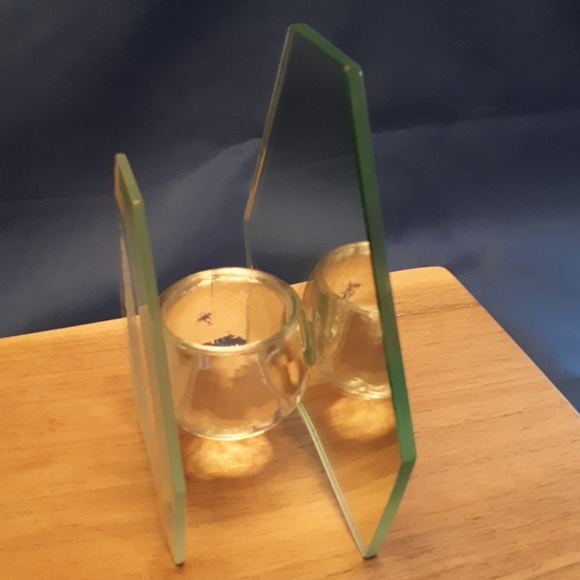 NEW Candle Holder Glass Mirror - Christmss Tree - Picture 10 of 10